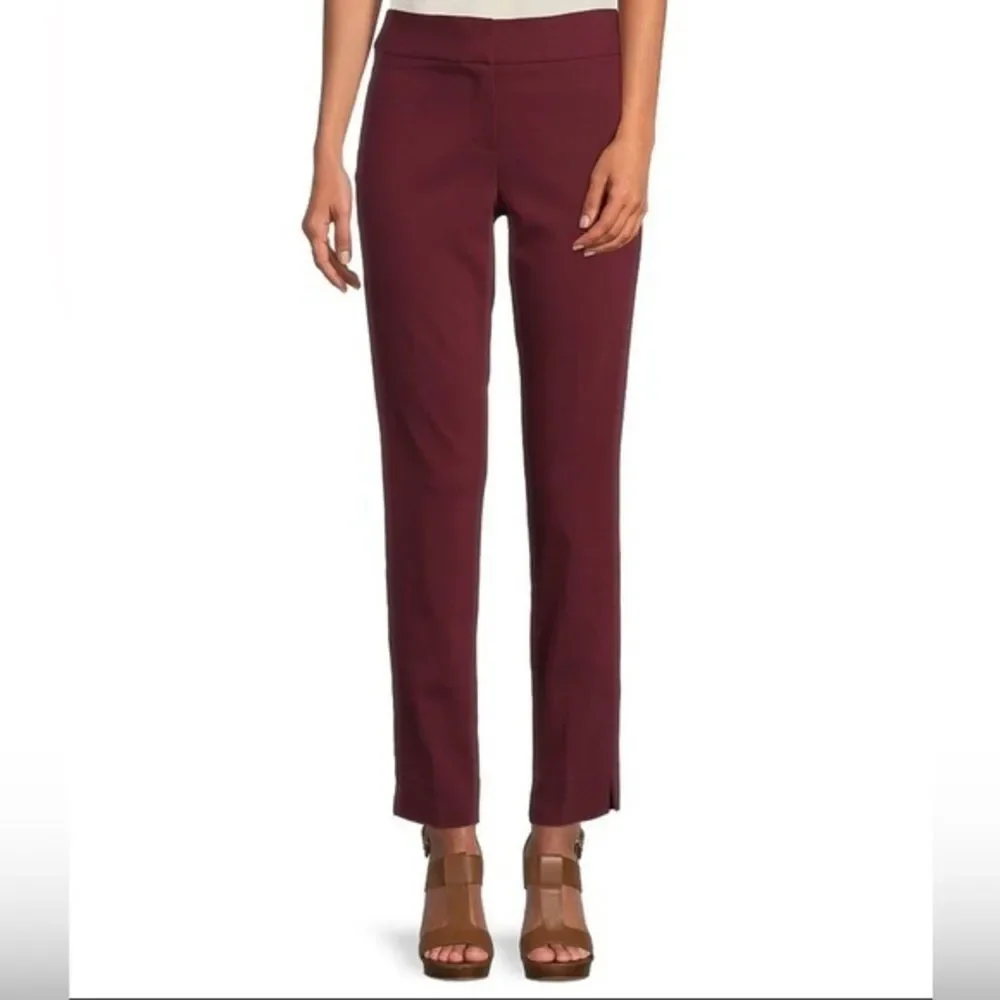 Michael Kors Lux‎ Tech Stretch Flat Front Straight Leg Pant - Siz…